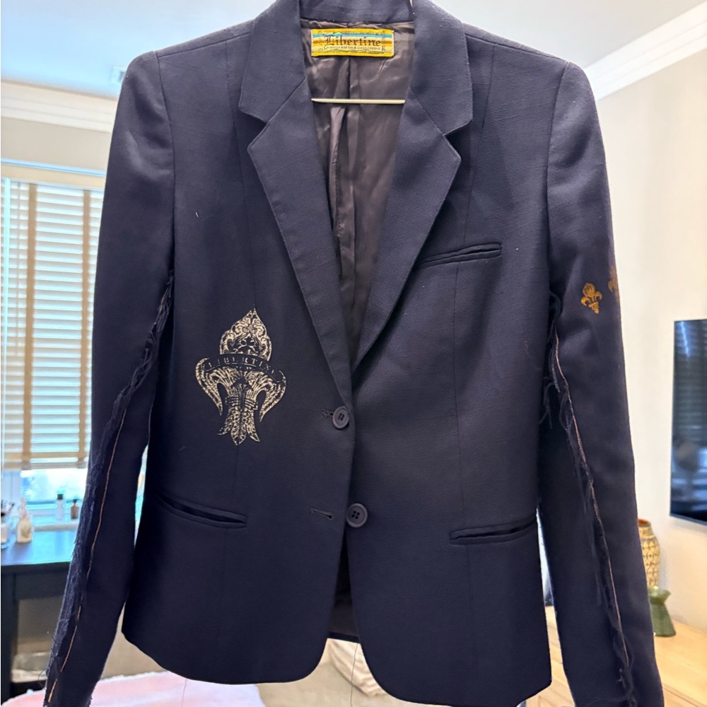 vintage libertine navy blazer